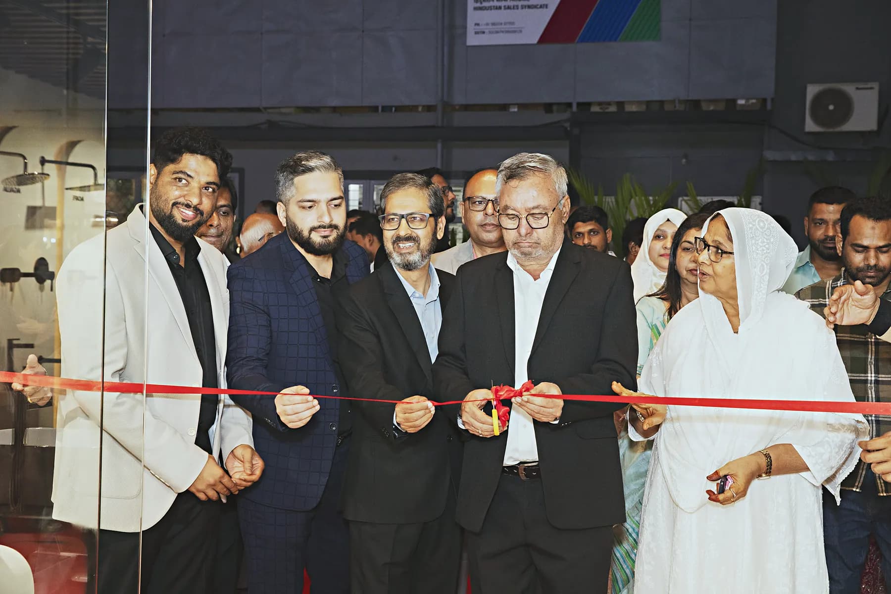 Ribbon being cut to inaugurate the HiBizz premises in Colvale, Goa